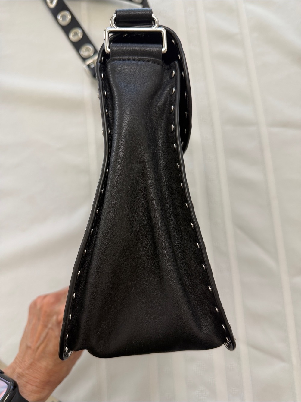 Rebecca Minkoff Black Studded Crossbody Bag - Women. Barely worn! Like New!! - Picture 6 of 7